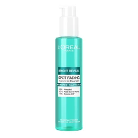 L’Oréal Paris Bright Reveal, Niacinamide + Salicylic Acid, Dark Spot Serum-In-Cleanser, For Spot Reduction and Post-Acne Marks, 150ml