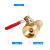 Aopin Ball Valve Brass G 1/2" Male Thread x 12mm