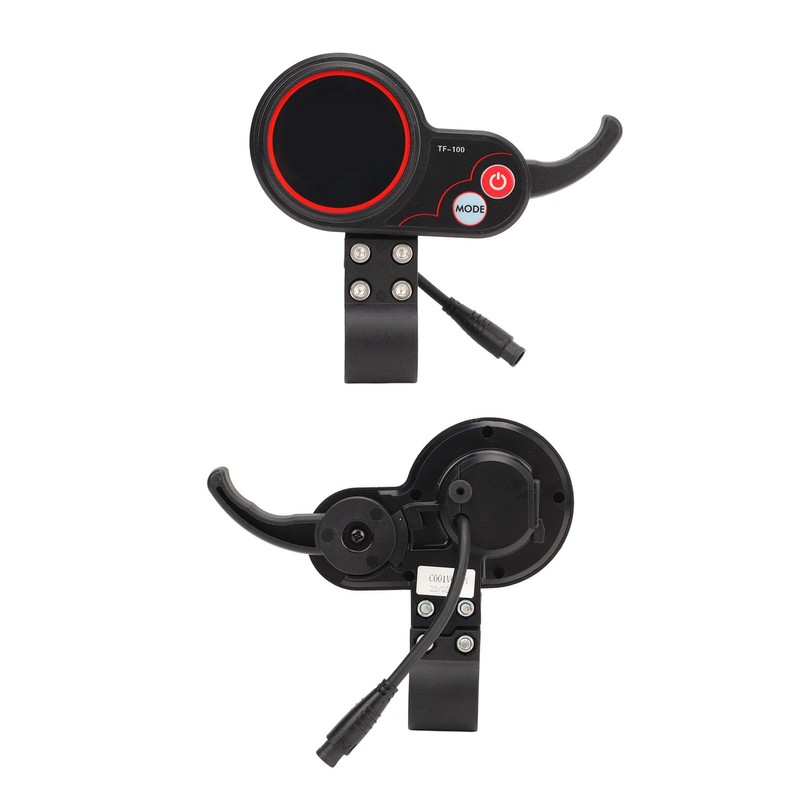 Fockety Acelerador de Pulgar Eléctrico con Pantalla LCD, Conector Impermeable
