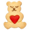 Birkmann 189881 Teddy Bear with Heart Cookie Cutter 6 cm