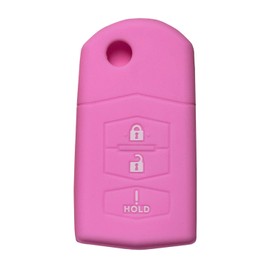 Key Fob Cover for Mazda CX9: 3 Buttons Key Fob Case Fit for Mazda MPV 6 Sport Wagon CX7 CX9 Mazda 5 Mazda 3 Mazda 6 5 Door Hatchback Mazda 3 5 Door Mazda 2 2005-2015丨Remote Protector BGBX1T47 (Pink)