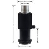 Parco Scientific PA-CM-22 Adjustable C-Mount Lens Adapter for Trinocular Stereo