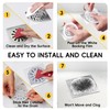 TRAPMATE 25 Pack Disposable Shower Drain Hair Catcher Mesh Stickers