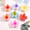 6 Pcs Flower Hair Clips,Plumeria Hair Claw Clips,Hawaiian Flower Hair