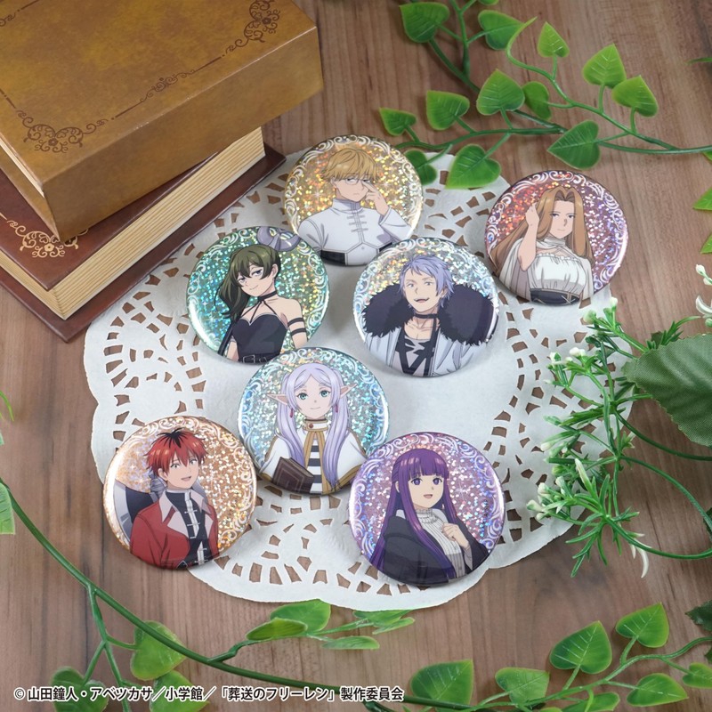 F-Toys Confect Funeral Free Glitter Tin Badges Pack of 15