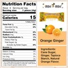 Gem Gem Ginger Candy Chewy Ginger Chews (Orange, 1.25 oz