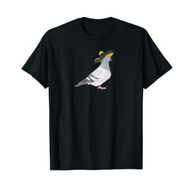 Funny pigeon pigeons with sombrero hat fun T-Shirt