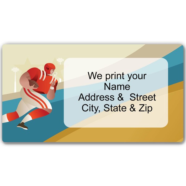 Stonehouse Collection | Football Return Address Labels | Custom Personalized