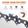 Savior 3Pack 20 Inch Chainsaw Chain 3/8" Pitch .050" Gauge