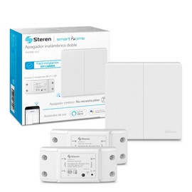 Apagador inalámbrico RF cinético doble