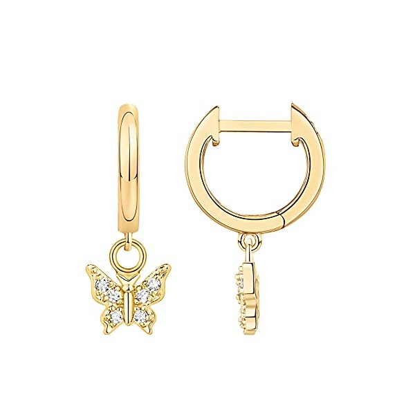 PAVOI PAVOI 14K Yellow Gold Plated 925 Sterling Silver Post