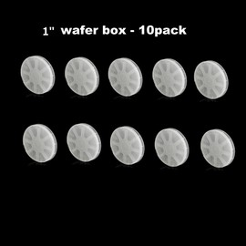 Portaobleas de silicio – Caja de oblea individual de 2,54 cm, incluye contenedor, cubierta y resorte (2,54 cm)