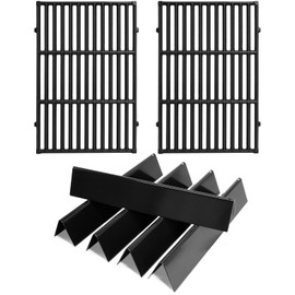 Hiorucet 7638 Grill Grates 7636 Flavorizers Bars for Weber Spirit 300 Series Grills with Front Mount Controls Weber Spirit II E-310 E310 E320 E330 S310 S320 S330 II S-310 Spirit 2 GS4 Grill Parts