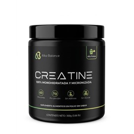 Creatina Monohidratada y Micronizada 300grs. Alka Balance