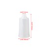 Mxfans White T10034 250cc 250ml Plastic Refill Bottle & Aluminum