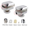 Cokritsm 23mm Shower Door Rollers for Curved Glass Doors 4-6mm,