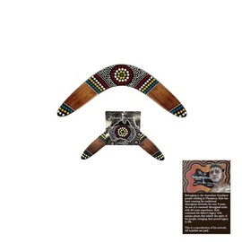 Banksia Glen Large Boomerang Fine Dots Design – 28cm