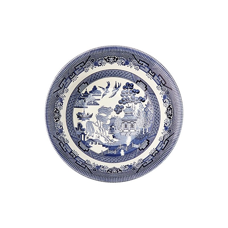 Churchill Blue Willow Large Salad Bowl 9.5"