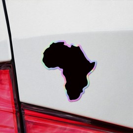 Holographic Decal Stickers Of Africa Silhouette Premium Waterproof Vinyl Decal Stickers For Laptop Phone Accessory Helmet Car Window Mug Tuber Cup Door Wall Decoration ANDVER3714971HO110422