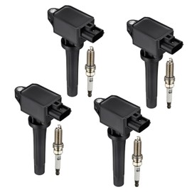 SYKRSS SYKRSS Set of 4 Ignition Coil Pack UF656 and Iridium Spark Plugs 93501 4 Pack Compatible with Mazda 3 Sport 6 CX-3 CX-5 MX-5 MiataL4 2.0L 2.5L Replacement for C1837 GN10625 5C1894 PE0118100A C-857