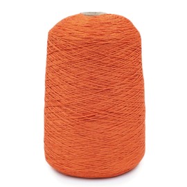 Bambu 7gg, 100% Viscose derived from Bamboo Yarn by Silk City Fibers, Pumpkin