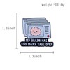 Ficsowy Enamel Lapel Pin, My Brain Has Too Many Tabs