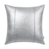 BRAWARM Silver Leather Throw Pillow Covers 18 X 18 Inches