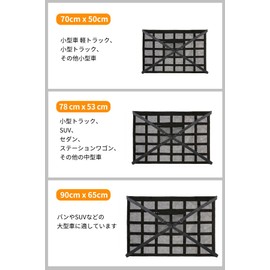 CZEAR Car Net, Ceiling, Car Storage, Car Ceiling Storage Net, Easy Installation, Overnight in Car, Double Zipper, Prevents Luggage Falling, Buckle Fastening, Large Capacity (Black, 27.6 x 19.7 inches