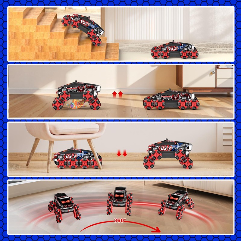 8WD Gesture Sensing RC Stunt Car Toys for Boys, Spider