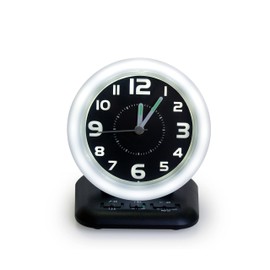 Deaf Alarm Clock with 80dB Loud Alarm, Analogue Display, Flashing Light and Vibrating Pad - The Geemarc WAKE 'N' SHAKE Vintage for Heavy Sleepers and Hard of Hearing - USB Charging Port - UK Version