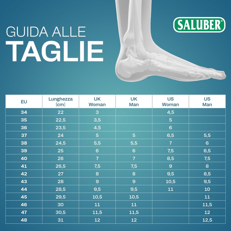 Saluber Active 406 Insoles - Premium Poron+ Insoles for Shock