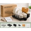 304 Stainless Steel Dish Drying Rack with 360° Rotating Drain