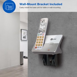 AT&T AT&T 4-Handset DECT 6.0 Cordless Home Phone with LCD Display, Lighted Keypad, Caller ID/Call Waiting, Simulated Full-Duplex Handset Speakerphone, Eco Mode, Voicemail Key, Quiet Mode, Intercom: EL51403