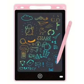 Kids' 21.59cm LCD Doodle Board with Stylus (Pink)