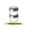 Perfume Studio Small Eco Mason Glass Jars with Lids. (2-Jars,