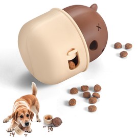 Silicone Dog Slow Feeder Toy - Interactive Puzzle Feeder & Food Dispenser for Small & Large Dogs - Enrichment Toys for Mental Stimulation - Fun Puppy Chew Toys & Cat Treat Dispenser to Keep Pets Busy