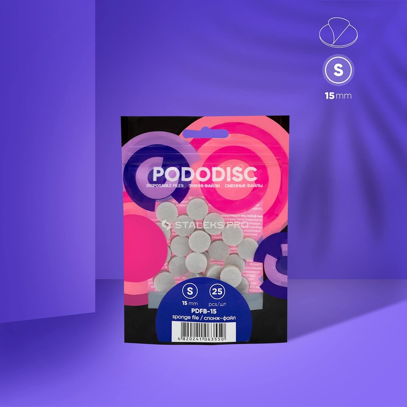 Staleks Pro, Disposable Pedicure Disc Sponges - Pack of 25