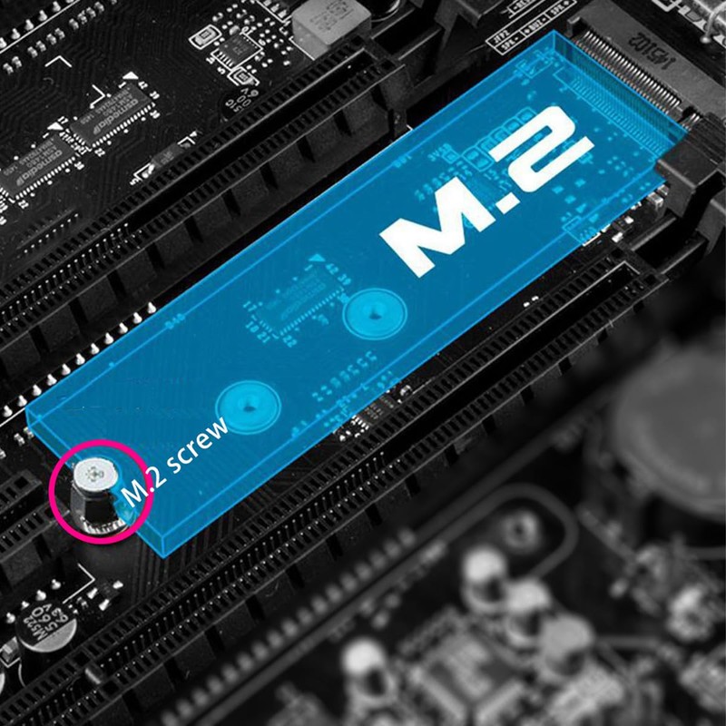 Tiardey 4 Screw Sets for M.2 SSD/NVMe Mounting on Motherboard