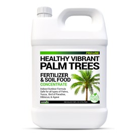 Best Liquid Palm Tree Fertilizer – Indoor Outdoor Plant Food for All Types – Slow Release Fertilizer – Liquid Plant Food – Rich Soil Food with Kelp - Made in USA-Gallon