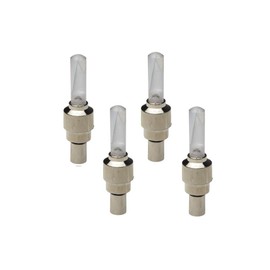 AlveyTech Multi-Color LED Firefly Valve Stem Light Set - for Mini Dirt Bikes and Scooters, ATV, 4-Wheel Quad, Mod E-Bike Lights, Car, Gas/Electric Scooter Accessories, Bicycle Spoke Tire Caps 4-Pack