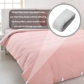 VTYTZZ Pack of 9 duvet clips, duvet holder, duvet holder to prevent slipping, duvet clips, fluffy duvet holder with installation cards to keep the duvet in place