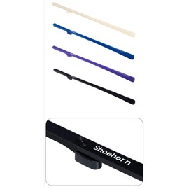 Goib Elegant 25-Inch Wall-Mounted Shoehorn – Sleek Long with Hidden Wall Mount – Stylish and Practical Shoe Helper for Modern Homes - White