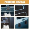 TOPPERFUN 30 Pcs Car Hooks Stick on Mini Adhesive Hooks