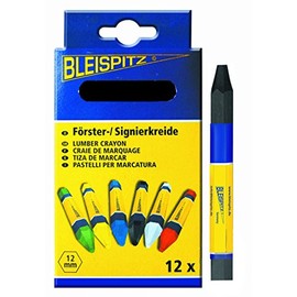 Greenstar 516320 10170-12 Chalks in Tin Marking Forestry 120 x 12 mm Black