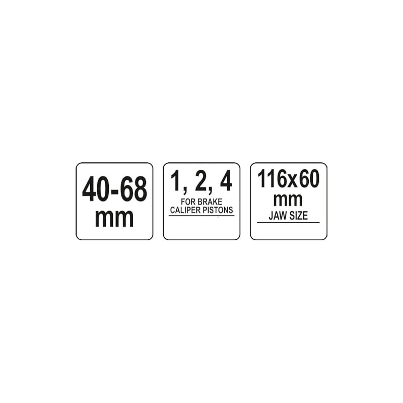 Yato Professional brake piston reset with ratchet function, 40-68 mm,