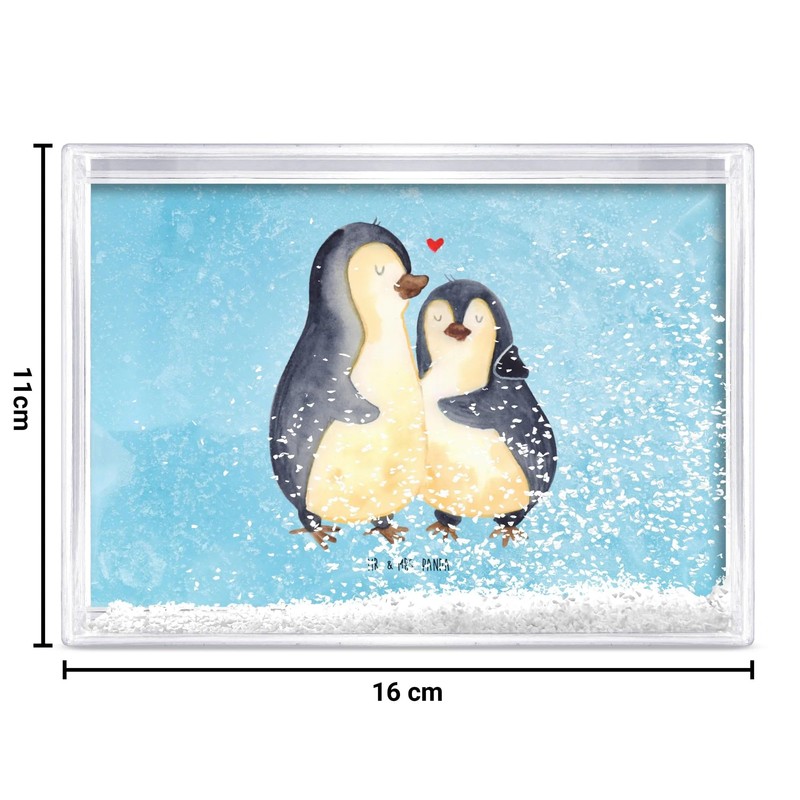 Mr. & Mrs. Panda Hugging Penguin Shake Frame - Gift,