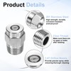 HARFINGTON 2pcs Surface Clean Tip 25 Degree 1/4 Inch NPT