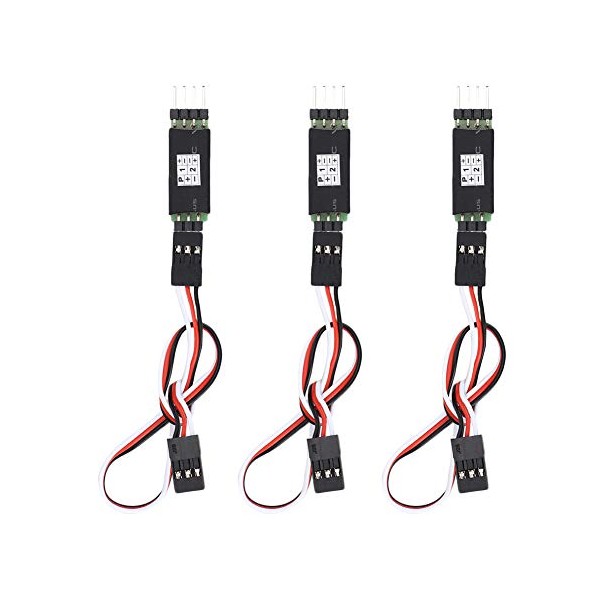 Ausla Receiver Controlled Switch RC,3 Pack RC Receiver Switch,Third Channel Switch Remote Control Car Light Receiver Cord RC Controller Switch Accessory