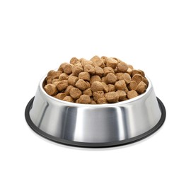 Flexzion Stainless Steel Dog Bowl No Mess Non Spill Dog Water Bowl Rubber Base Dog Bowls for Medium Sized Dog, Food and Water Dish, Pet Food Holder, 22 cm