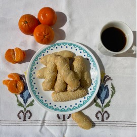 Greek Twist Koulouria Cookies (16 oz)